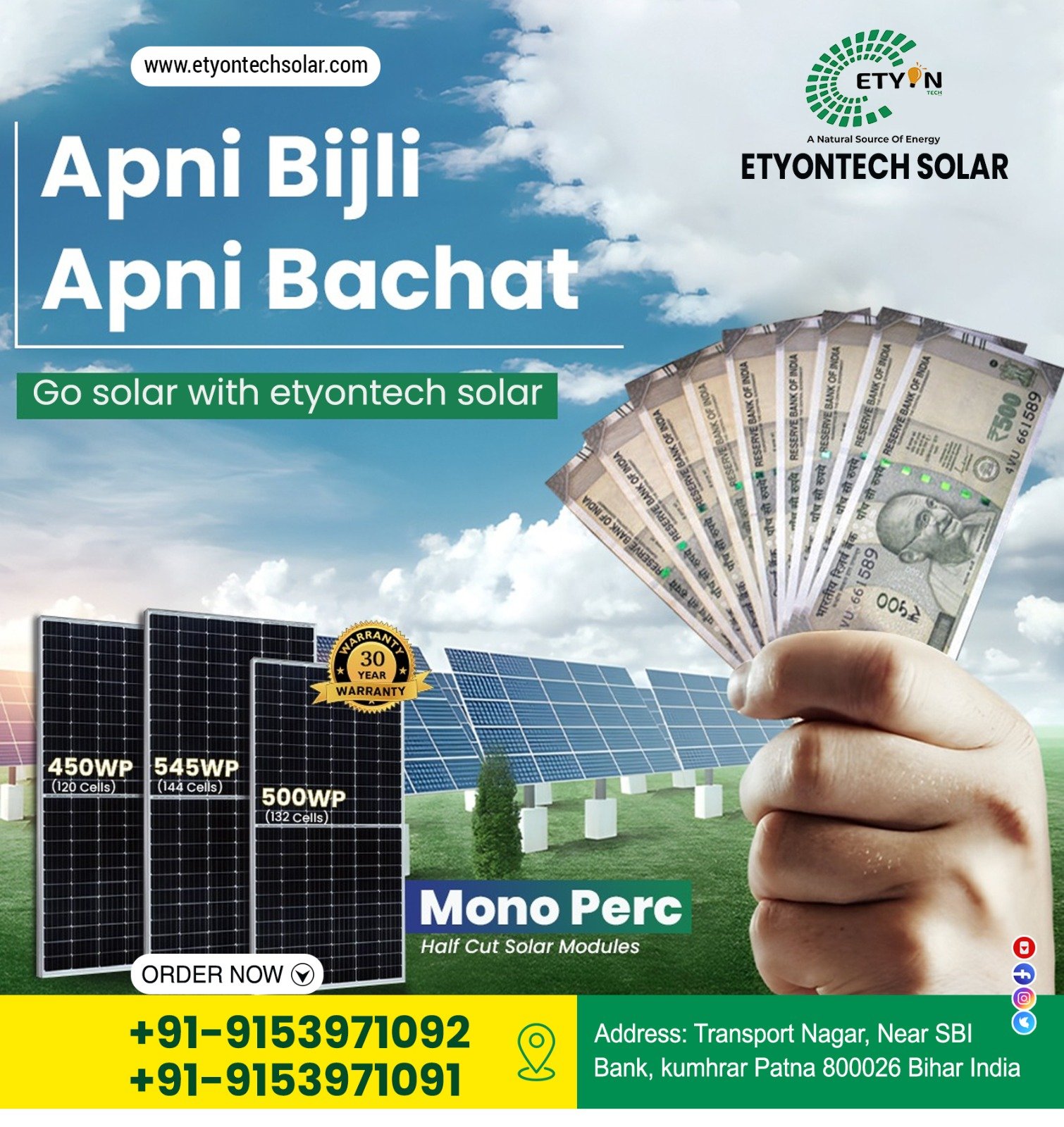Solar Energy Savings